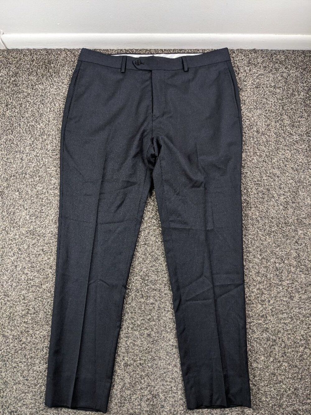 2023 Brooks Brothers Dress Pants Special Selection Reda Wool Gray 34x30 Slim Fit